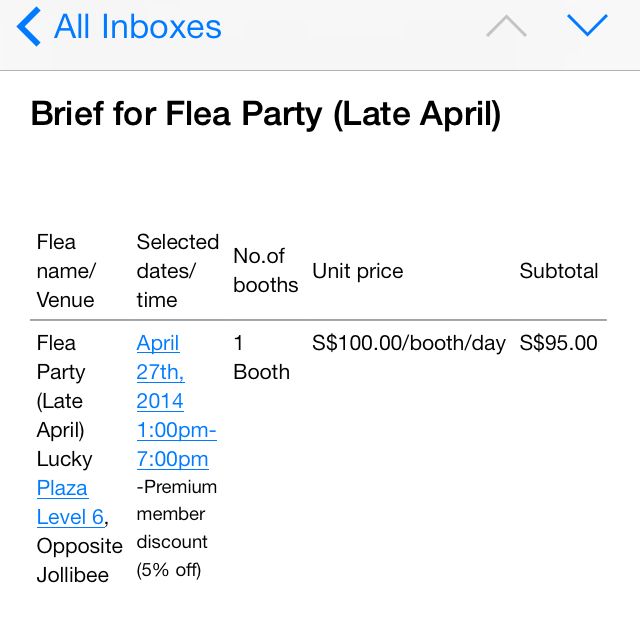 Booth At Flea Party 27 4 Sold Out Date 5 Off Usual Price Entertainment On Carousell