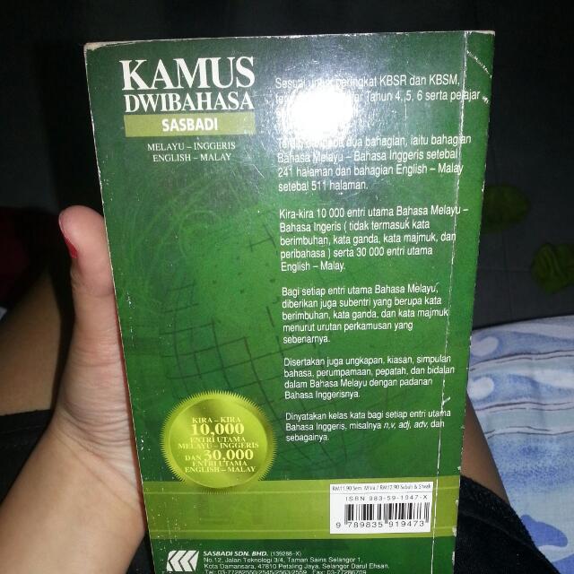 Pending Kamus Dwibahasa Sasbadi Malay English Dictionary Hobbies Toys Books Magazines Assessment Books On Carousell