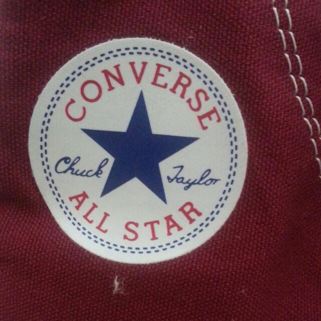 Converse High Cut Sneaker Maroon 38 BRAND NEW Women s Fashion Footwear Sneakers on Carousell