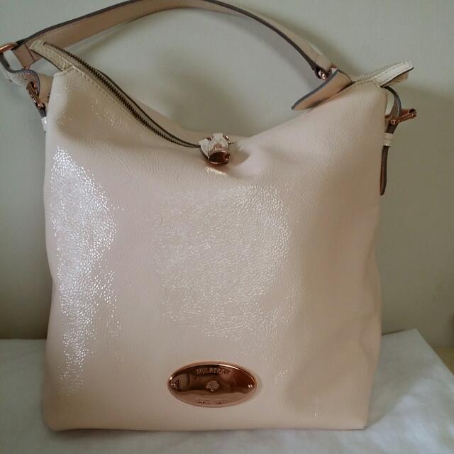 Mulberry hobo top bag tan