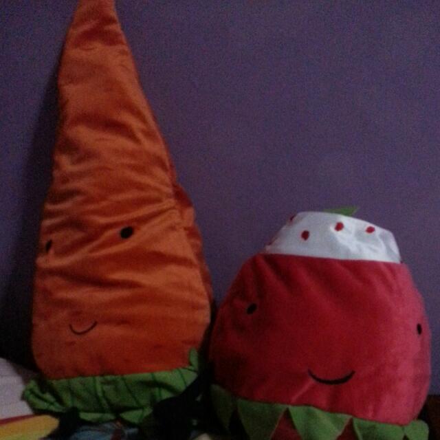 IKEA Carrot strawberry soft toys Hobbies Toys Toys Games on Carousell