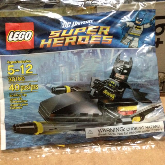  LEGO Super Heroes: Batman and Jetski Construction Game 30160  (in One Bag) : Toys & Games