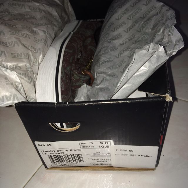 Vans Era 59 Men s Brown Paisley Camo 100 authentic Men s