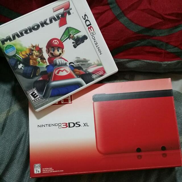 Nintendo 3ds Xl Red Black Electronics On Carousell