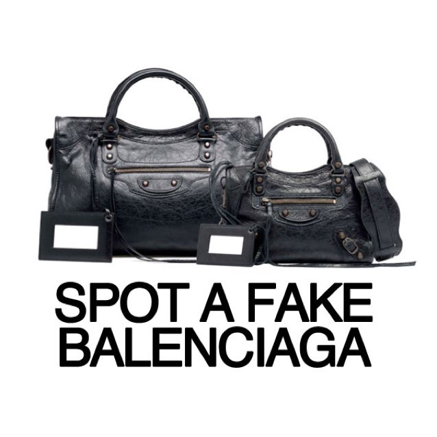 how to spot a fake balenciaga bag
