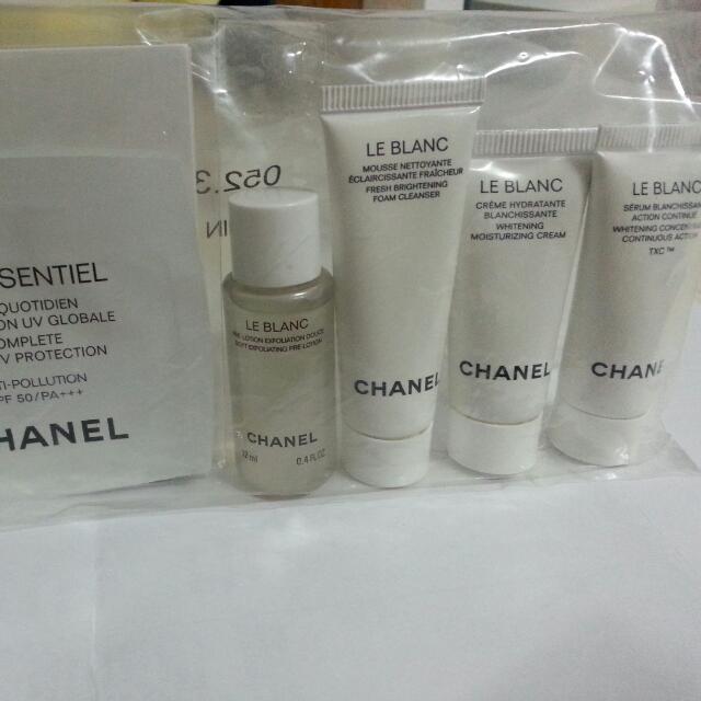 Chanel Le Blanc Sample Kit , Beauty & Personal Care, Face, Face Care on  Carousell