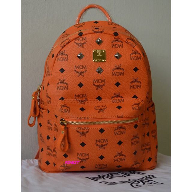 Mcm backpack sales front studs