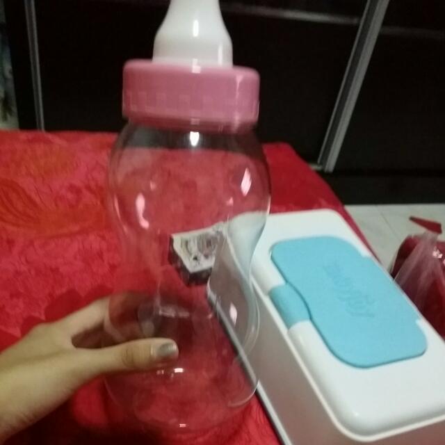 Milk Bottlr Pink Coin Bank Design Craft On Carousell