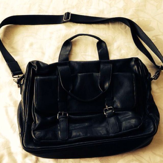 zara leather bag mens