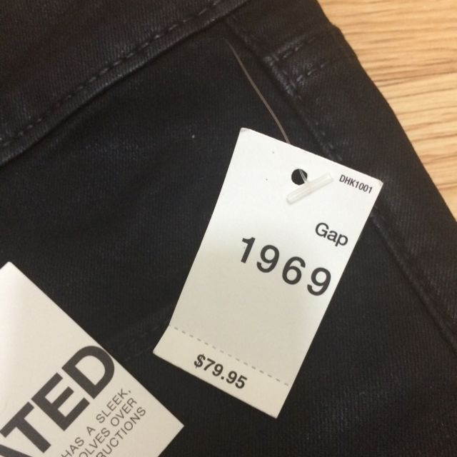 Authentic GAP Coated Black jeans