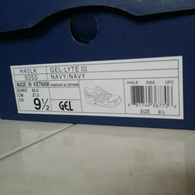 BAIT x Asics Gel Lyte III Basics Model 003 Nippon Blues US 9.5 Men s Fashion Footwear Sneakers on Carousell