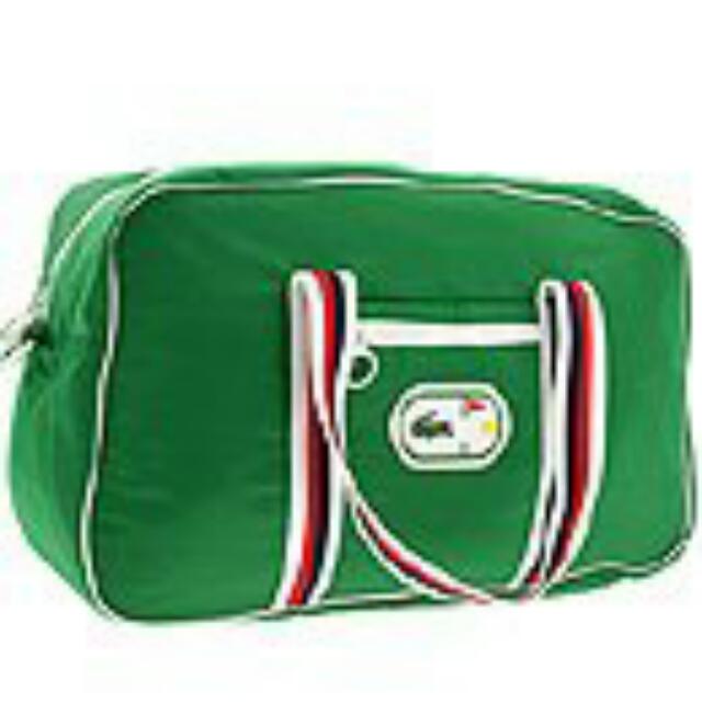 Lacoste duffle bag best sale green