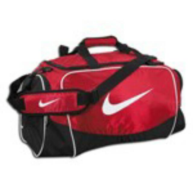 nike brasilia duffel bag red