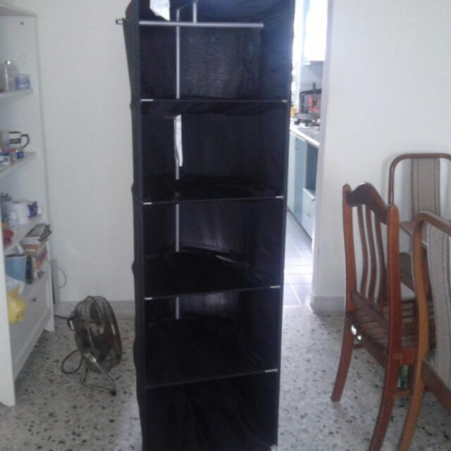 Reduce Price Ikea Ps Wardrobe Black Part 1 Furniture On Carousell