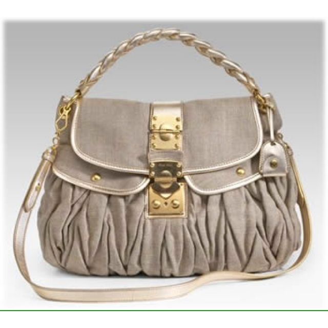 Miu Miu Coffer Leather Handbag - PurseBlog