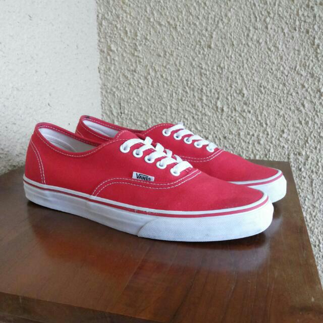Red discount vans sandals