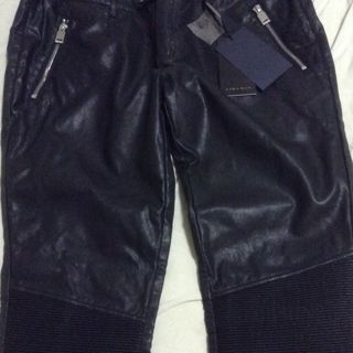 zara leather biker trousers