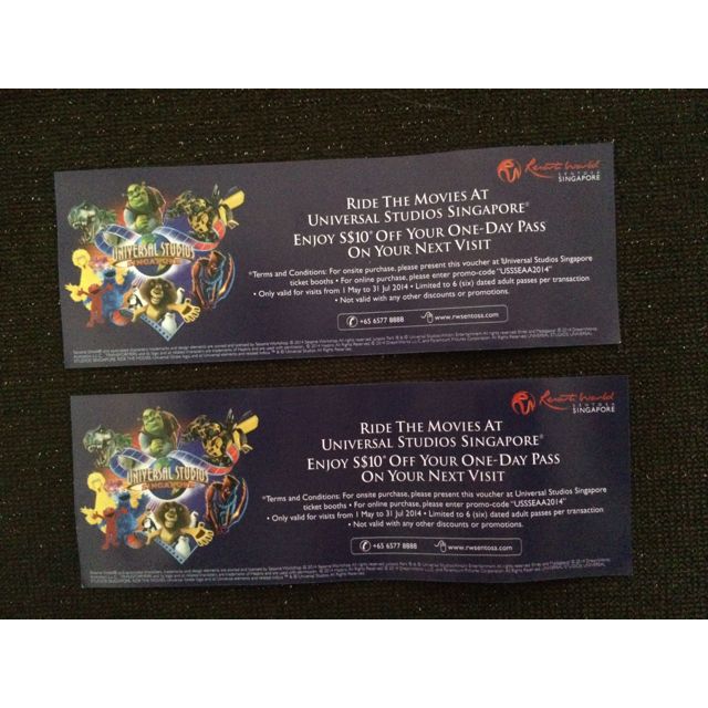 2 USS Express Passes And 10 Off USS Entrance Ticket, Tickets