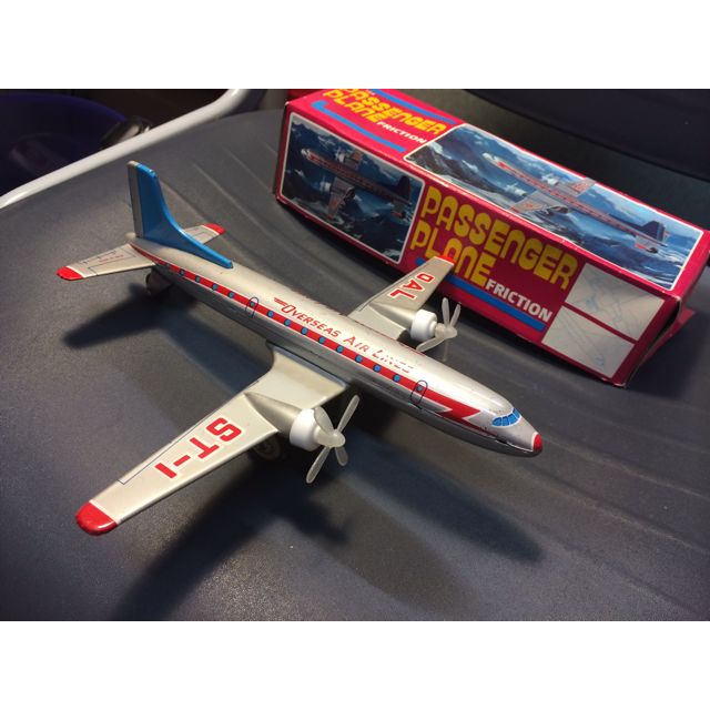 vintage tin toy airplanes