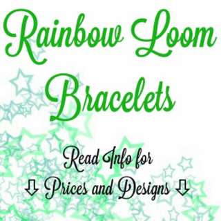 Rainbow Loom Bracelets (Customisable)