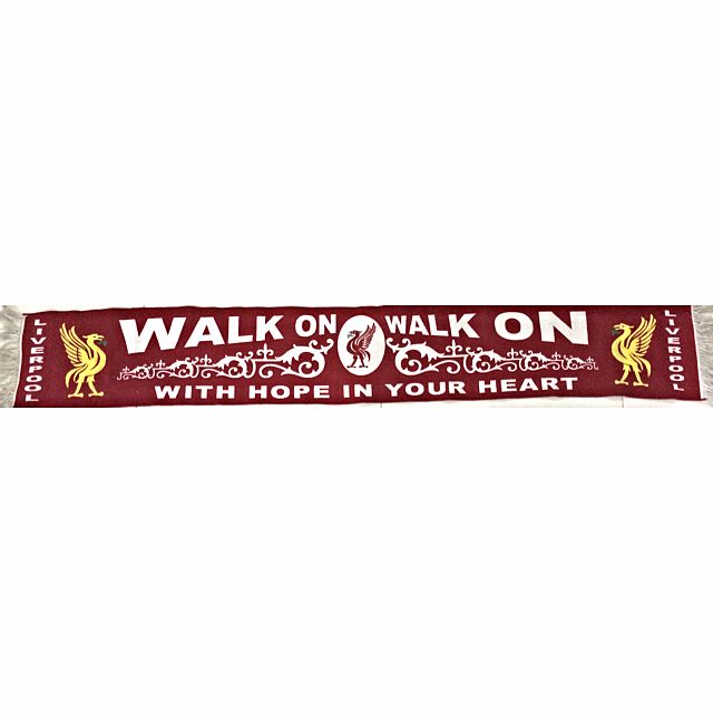 Pre Loved Liverpool Fc Scarf Walk On Walk On With Hope In Your Heart Sports On Carousell