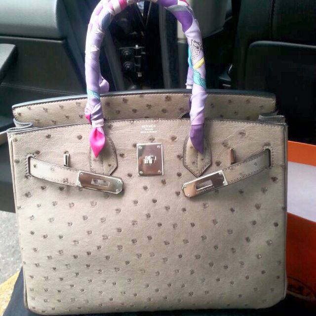 Hermes Pink Ostrich Birkin, Luxury, Bags & Wallets on Carousell