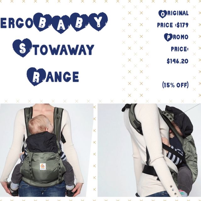 Brand New Ergo Carrier stowaway40 off New Launch Discount