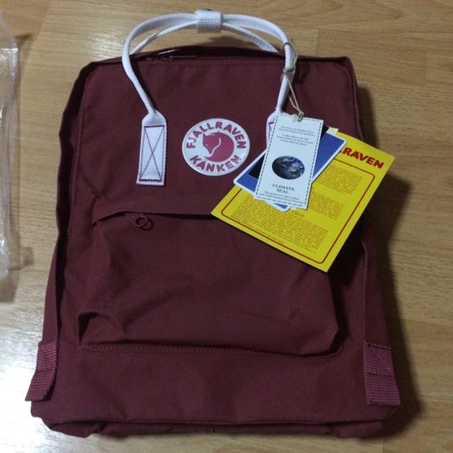 ox red and white kanken classic
