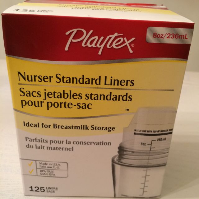 Playtex breast top milk storage