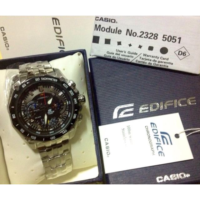 Casio edifice ef 550rbsp red bull limited edition watch top