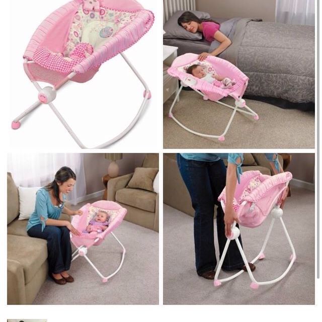 Preloved Fisher Price Sleeper Rocker, Babies & Kids, Infant Playtime on