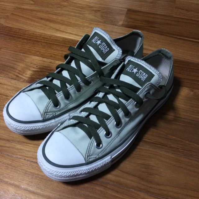 light green sneakers