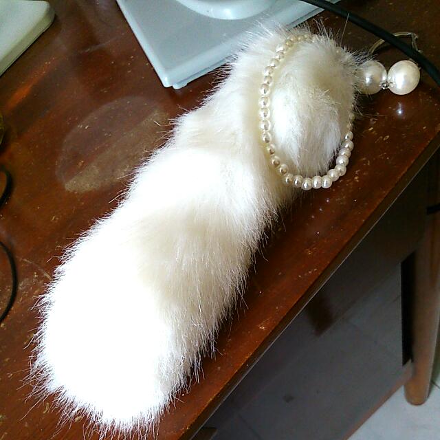 Cat tail keychain sales