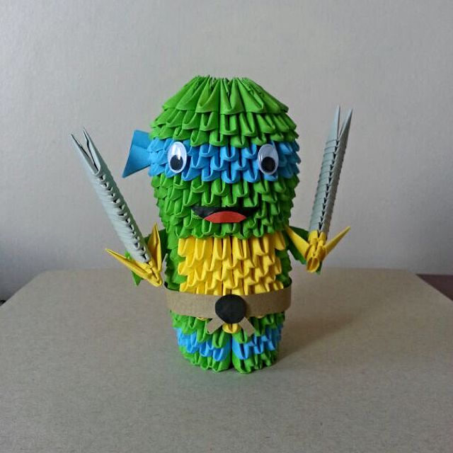 3d Origami Ninja Turtle Design Craft On Carousell