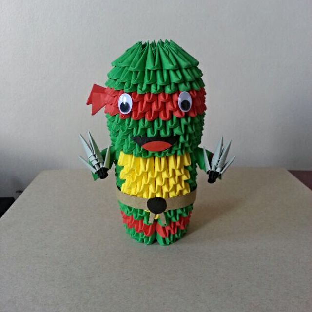 3d Origami Ninja Turtle Design Craft On Carousell