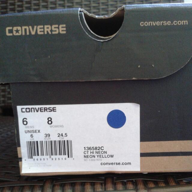 converse size 9c