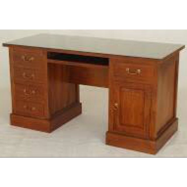 Wood Teak Writing Executive Desk Table Furniture Singapore Low Price Bulletin Board On Carousell