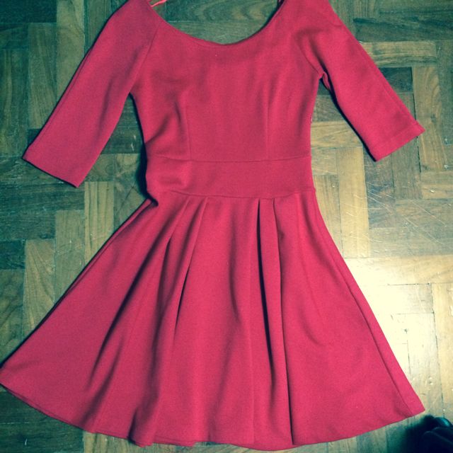 Asos red skater dress 2025