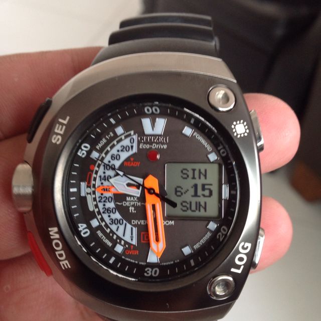 Citizen Eco Drive Dive Computer Watch