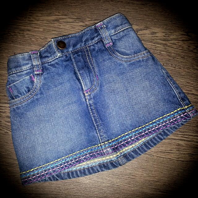 Old Navy Denim Skirt Pre Loved Babies Kids On Carousell