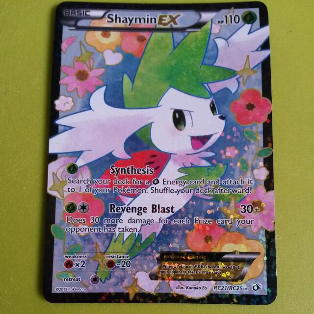 Pokemon Black White Legendary Treasures Shaymin Ex Radiant Collection Toys Games On Carousell