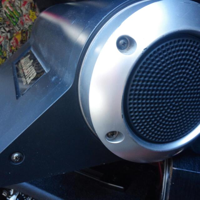 Bass blaster powered deals woofer system price
