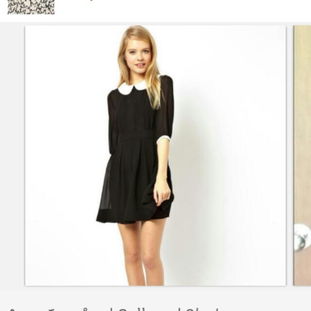 asos peter pan collar dress