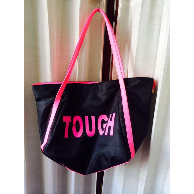 Neon Pink Tough Gym Bag