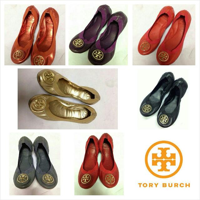 Raya Factory Ready Stock Model Tory Burch Flat Shoes Size 6 5 8 Price Rm400 Women S Fashion On Carousell