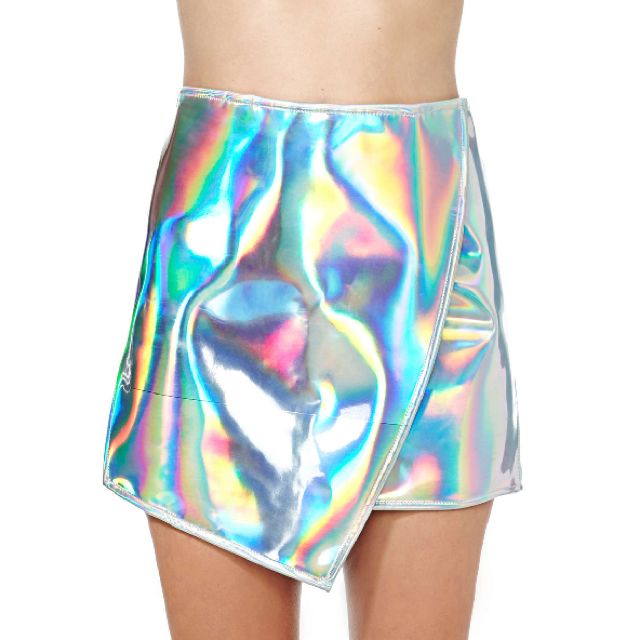 Holographic skirt outlet 90s