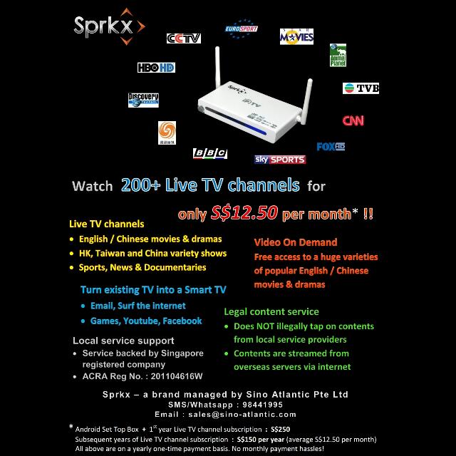 IPTV 200 TV Channels S 12.50 mth Watch Live EPL Too