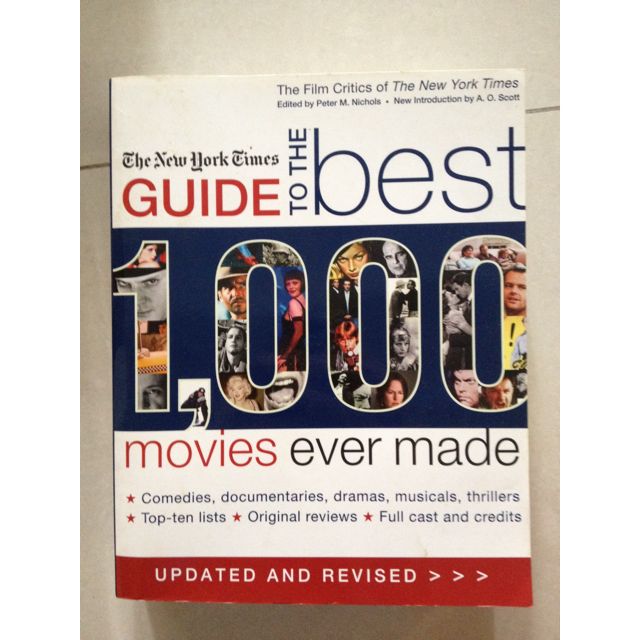 The New York Times Guide To The Best 1000 Movies Ever Made Books Stationery On Carousell