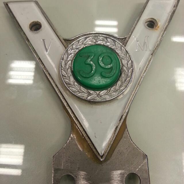 Classic Vintage Vespa Lambretta Mod Car Badge Company Of Veteran Motorists 39 Years Badge Cvm Cars On Carousell