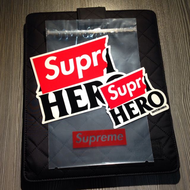 Supreme anti hero sticker store